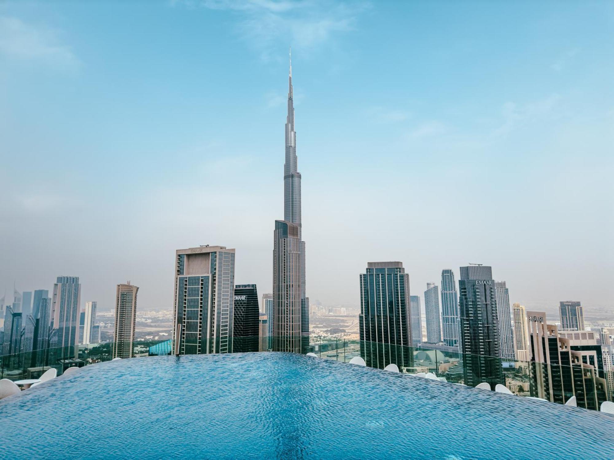Aliving Luxury 2Br With Infinity Pool At Paramount Hotel Midtown Close To Dubai Mall & Burj Khalifa Exterior foto